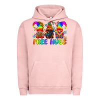 Pigment Salmon LGBTQ Free Hugs Gnomes Urban Hoodie - BundleAndBundleShop