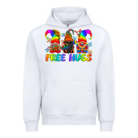 White LGBTQ Free Hugs Gnomes Urban Hoodie - BundleAndBundleShop