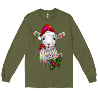 Army Green christmas baby sheep Long Sleeve Tee - RanaPortraitStore