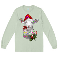 Matcha christmas baby sheep Long Sleeve Tee - RanaPortraitStore