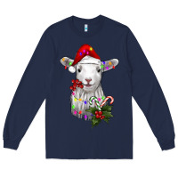 Navy christmas baby sheep Long Sleeve Tee - RanaPortraitStore