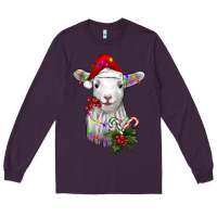 Plum christmas baby sheep Long Sleeve Tee - RanaPortraitStore