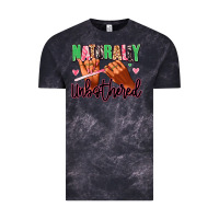 Cloud Black Naturally unbothered afro nails Vintage Tee - RanaPortraitStore