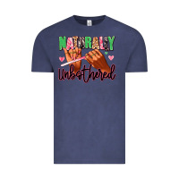 Vintage Denim Naturally unbothered afro nails Vintage Tee - RanaPortraitStore