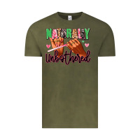 Vintage Olive Naturally unbothered afro nails Vintage Tee - RanaPortraitStore