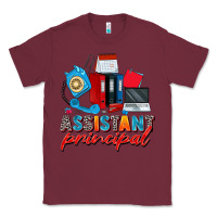 Burgundy assistant principal Classic Tee - Zillion Design Studio