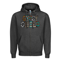 Charcoal Heather stay wild gypsy child Zipper Hoodie - CowhideDigitalArt