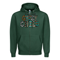 Sports Green stay wild gypsy child Zipper Hoodie - CowhideDigitalArt