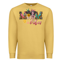Antique Gold mom vibes baby pigs Premium Sweatshirt - Artiststas