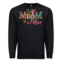 Black mom vibes baby pigs Premium Sweatshirt - Artiststas