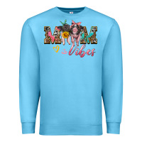 Ocean Blue mom vibes baby pigs Premium Sweatshirt - Artiststas