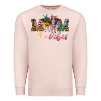 Pale Pink mom vibes baby pigs Premium Sweatshirt - Artiststas
