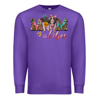 Purple mom vibes baby pigs Premium Sweatshirt - Artiststas