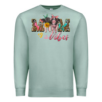 Seafoam mom vibes baby pigs Premium Sweatshirt - Artiststas