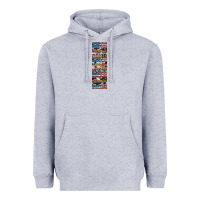 Heather Grey usa flag and western patterns  penwraps Heavyweight Hoodie - Artiststas