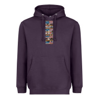 Plum usa flag and western patterns  penwraps Heavyweight Hoodie - Artiststas