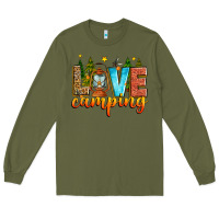 Army Green love camping Long Sleeve Tee - Zillion Design Studio