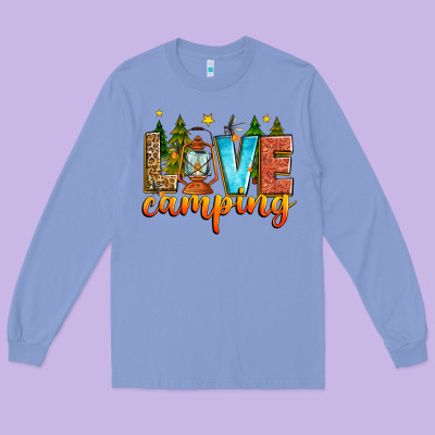 Love Camping Long Sleeve Tee Designed By Zillion Design Studio
