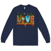 Navy love camping Long Sleeve Tee - Zillion Design Studio
