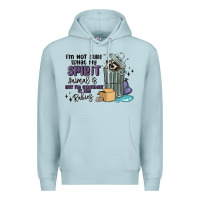 Blue Mist spirit animal raccoon Premium Hoodie - MaliasSmallBusiness