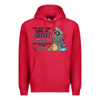 Cardinal spirit animal raccoon Premium Hoodie - MaliasSmallBusiness
