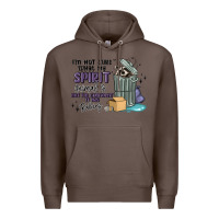 Coffee spirit animal raccoon Premium Hoodie - MaliasSmallBusiness