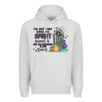 Dove Grey spirit animal raccoon Premium Hoodie - MaliasSmallBusiness