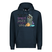 Navy spirit animal raccoon Premium Hoodie - MaliasSmallBusiness