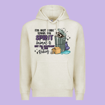 Spirit Animal Raccoon Premium Hoodie Designed By Maliassmallbusiness