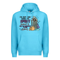 Ocean Blue spirit animal raccoon Premium Hoodie - MaliasSmallBusiness