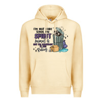 Pina Colada spirit animal raccoon Premium Hoodie - MaliasSmallBusiness