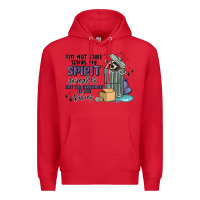 Red spirit animal raccoon Premium Hoodie - MaliasSmallBusiness