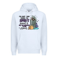 White spirit animal raccoon Premium Hoodie - MaliasSmallBusiness