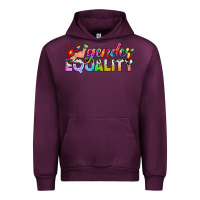 Mauve Wine Western LGBTQ Gender Equality Urban Hoodie - BundleAndBundleShop