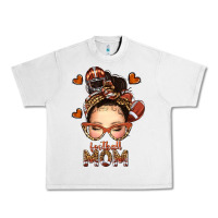 Lunar Rock football messy bun mom Urban Heavy Tee - texasbilliewilder