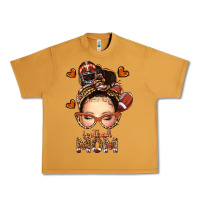 Peanut Butter football messy bun mom Urban Heavy Tee - texasbilliewilder
