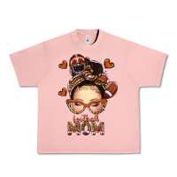 Salmon football messy bun mom Urban Heavy Tee - texasbilliewilder