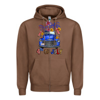 Chestnut western fourth of july truck Zipper Hoodie - FaDigitalArtStudio