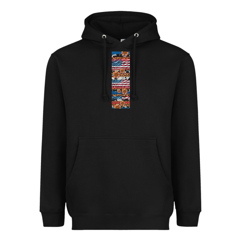 Usa Flag And Western Patterns  Penwraps Heavyweight Hoodie by Artiststas | Teevron