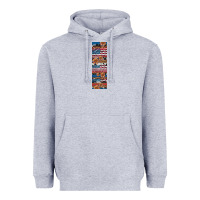Heather Grey usa flag and western patterns  penwraps Heavyweight Hoodie - Artiststas