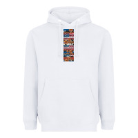 White usa flag and western patterns  penwraps Heavyweight Hoodie - Artiststas