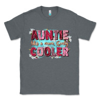 Charcoal Heather auntie like mom only cooler Classic Tee - Zillion Design Studio