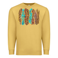 Antique Gold western brushstrokes Premium Sweatshirt - AdoDesignShop