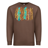 Chestnut western brushstrokes Premium Sweatshirt - AdoDesignShop
