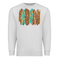 Dove Grey western brushstrokes Premium Sweatshirt - AdoDesignShop