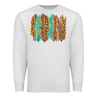 Oatmeal Heather western brushstrokes Premium Sweatshirt - AdoDesignShop