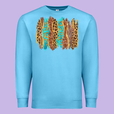Western Brushstrokes Premium Sweatshirt Designed By Adodesignshop