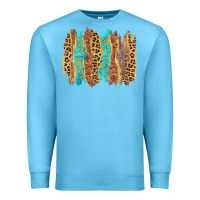 Ocean Blue western brushstrokes Premium Sweatshirt - AdoDesignShop