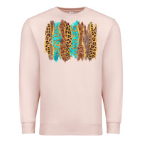 Pale Pink western brushstrokes Premium Sweatshirt - AdoDesignShop