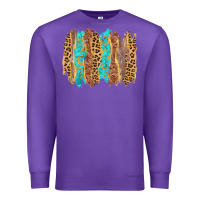 Purple western brushstrokes Premium Sweatshirt - AdoDesignShop